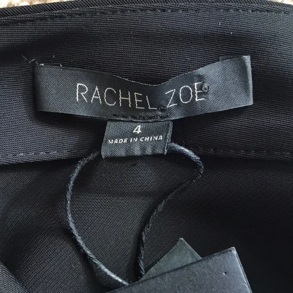 NWT! Rachel Zoe Size 4 Black Andrews blouson dress - Picture 7 of 8